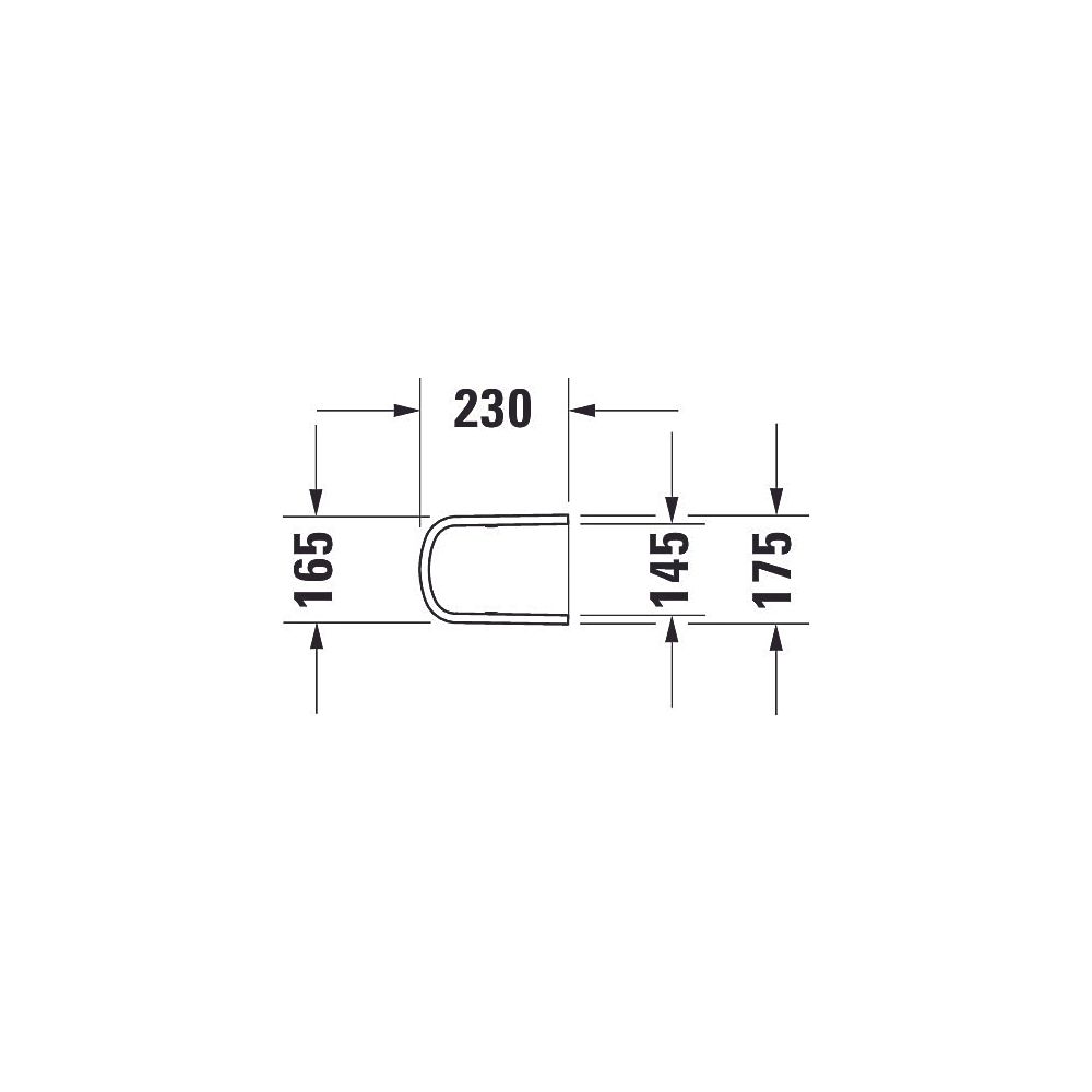 Duravit DuraStyle Halbsäule aus Keramik 230x175x270mm, Weiß Hochglanz, wandhängend,... DURAVIT-0858310000 4021534893933 (Abb. 6)