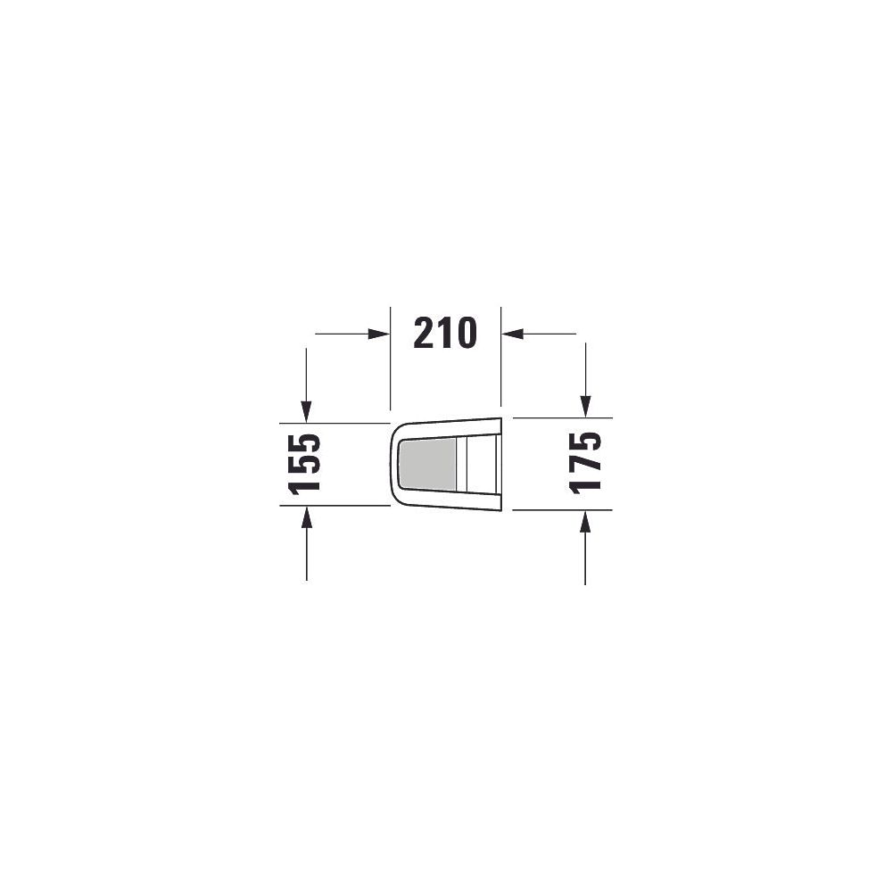 Duravit ME by Starck Standsäule aus Keramik 210x175x735mm, Weiß Hochglanz, bodenst... DURAVIT-0858390000 4021534988462 (Abb. 12)