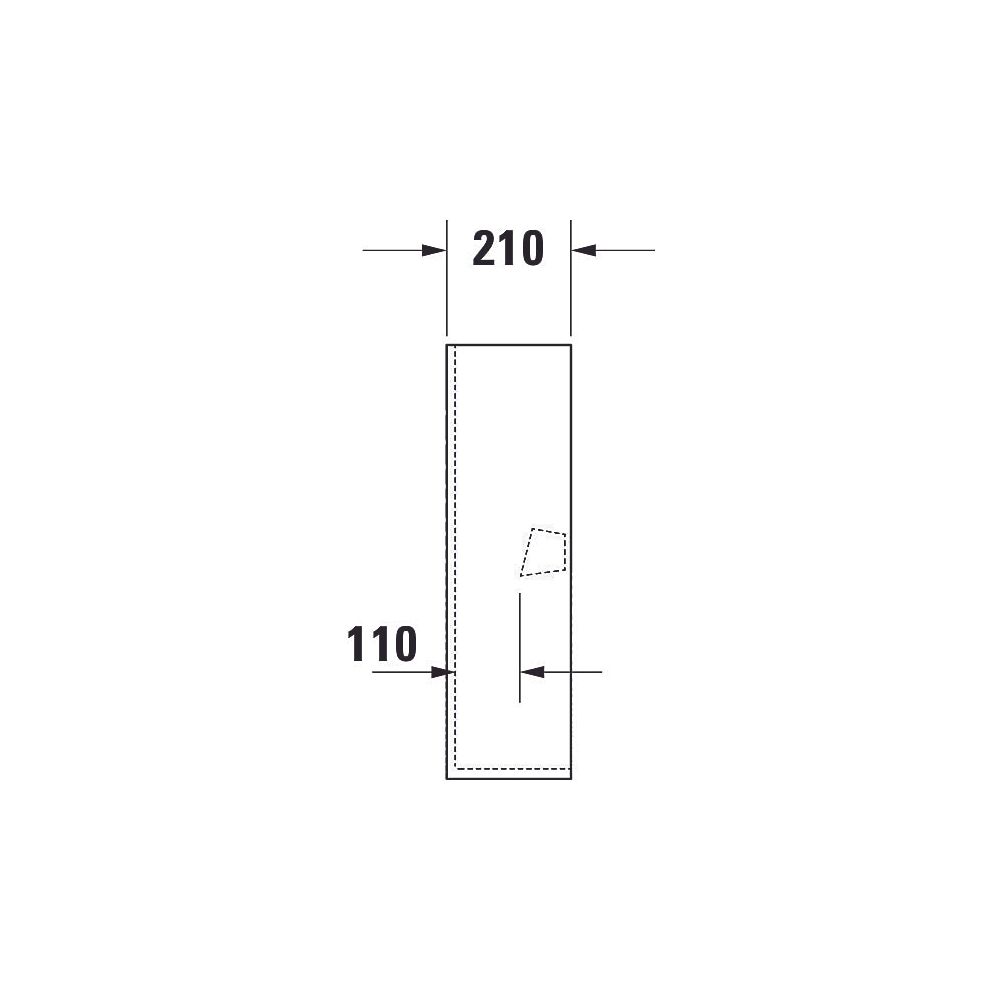 Duravit ME by Starck Standsäule aus Keramik 210x175x735mm, Weiß Hochglanz, bodenst... DURAVIT-0858390000 4021534988462 (Abb. 14)
