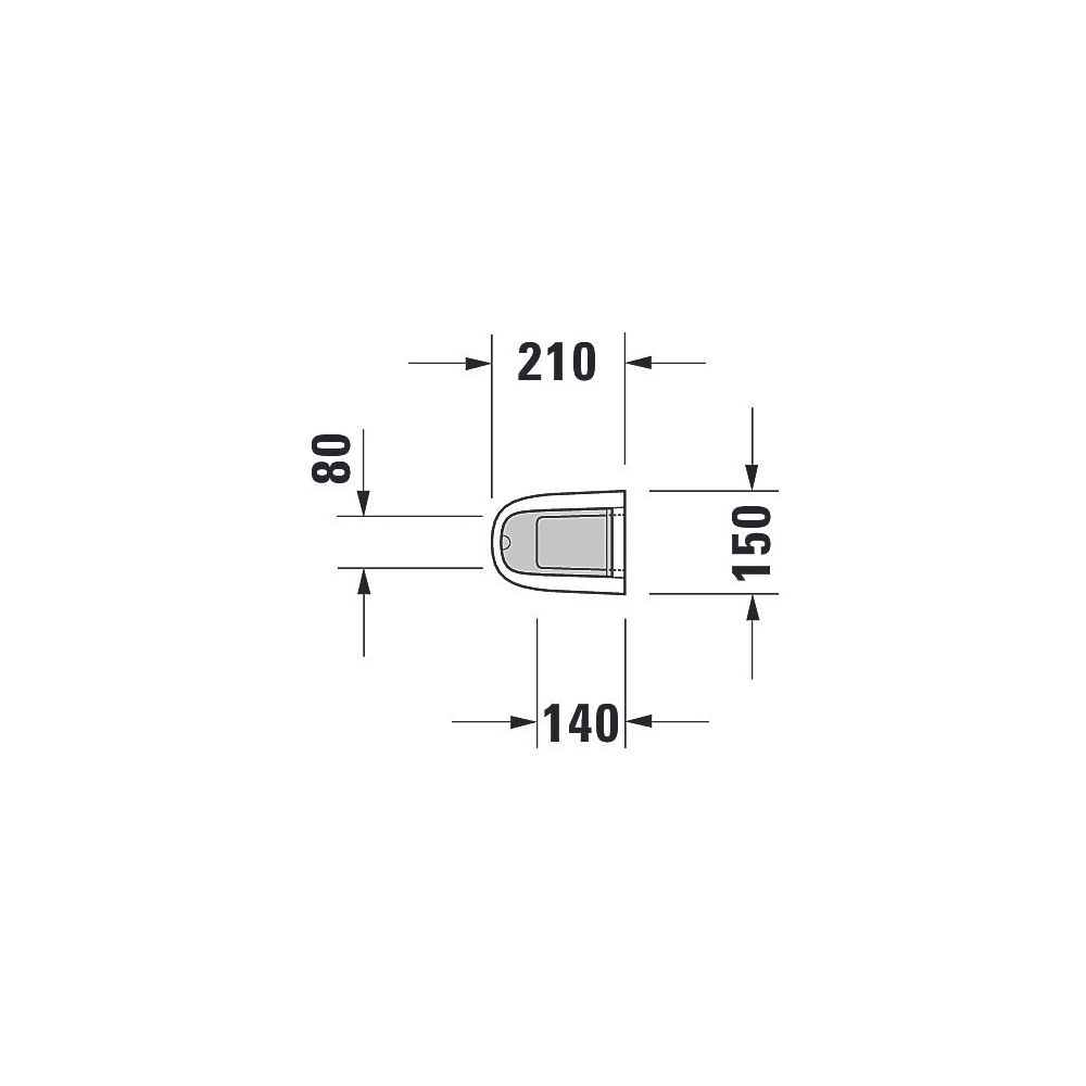 Duravit Starck 3 Standsäule aus Keramik 210x150x705mm, Weiß Hochglanz, bodenstehend... DURAVIT-0865160000 4021534223044 (Abb. 6)