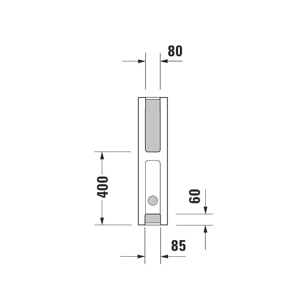 Duravit Starck 3 Standsäule aus Keramik 210x150x705mm, Weiß Hochglanz, bodenstehend... DURAVIT-0865160000 4021534223044 (Abb. 7)