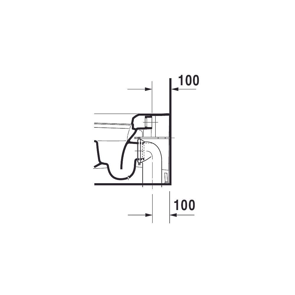 Duravit ME by Starck Stand WC 600x370x400mm, Weiß Hochglanz, WonderGliss, Back to... DURAVIT-21690900001 4021534966842 (Abb. 27)