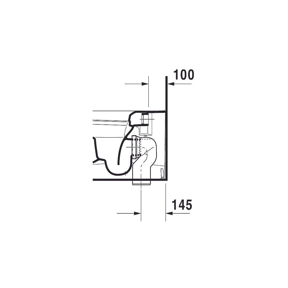 Duravit ME by Starck Stand WC 600x370x400mm, Weiß Hochglanz, WonderGliss, Back to... DURAVIT-21690900001 4021534966842 (Abb. 29)