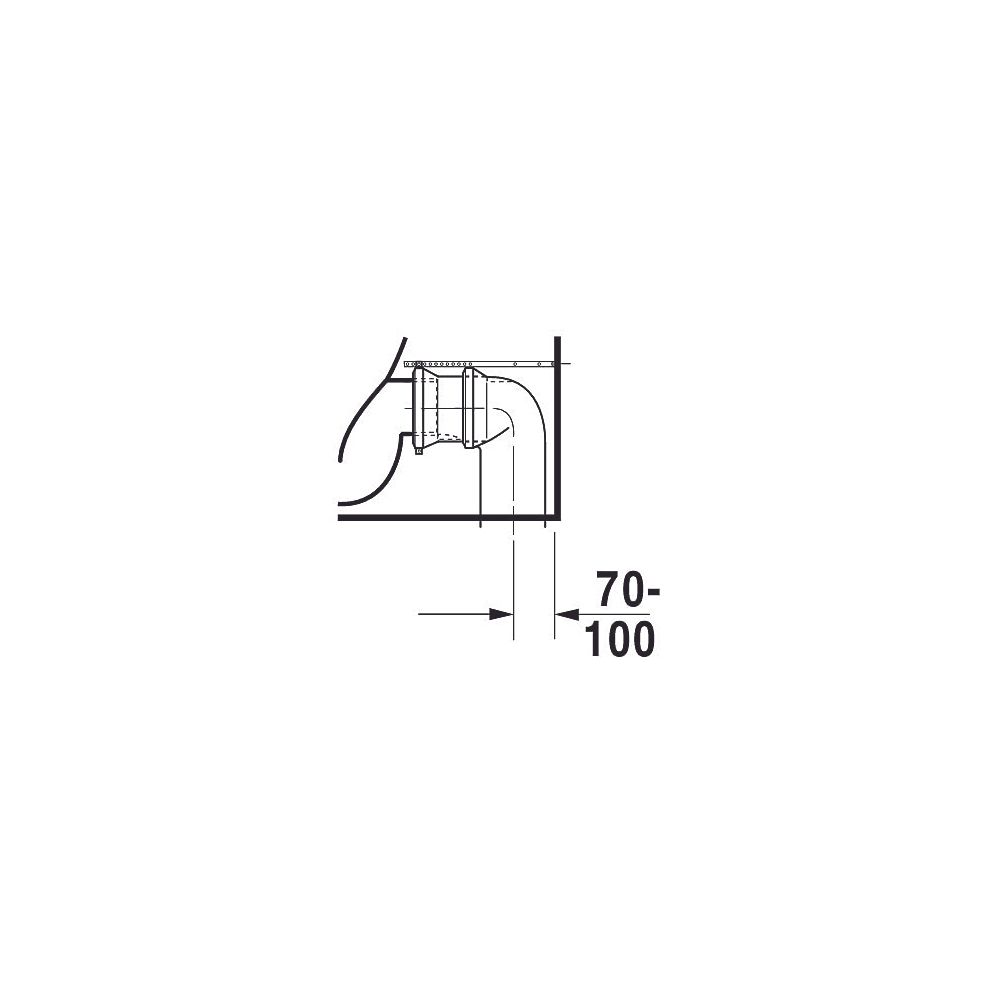 Duravit ME by Starck Stand WC für Kombination 650x370x415mm, Weiß Hochglanz, 4,5l,... DURAVIT-2170090000 4021534966477 (Abb. 30)