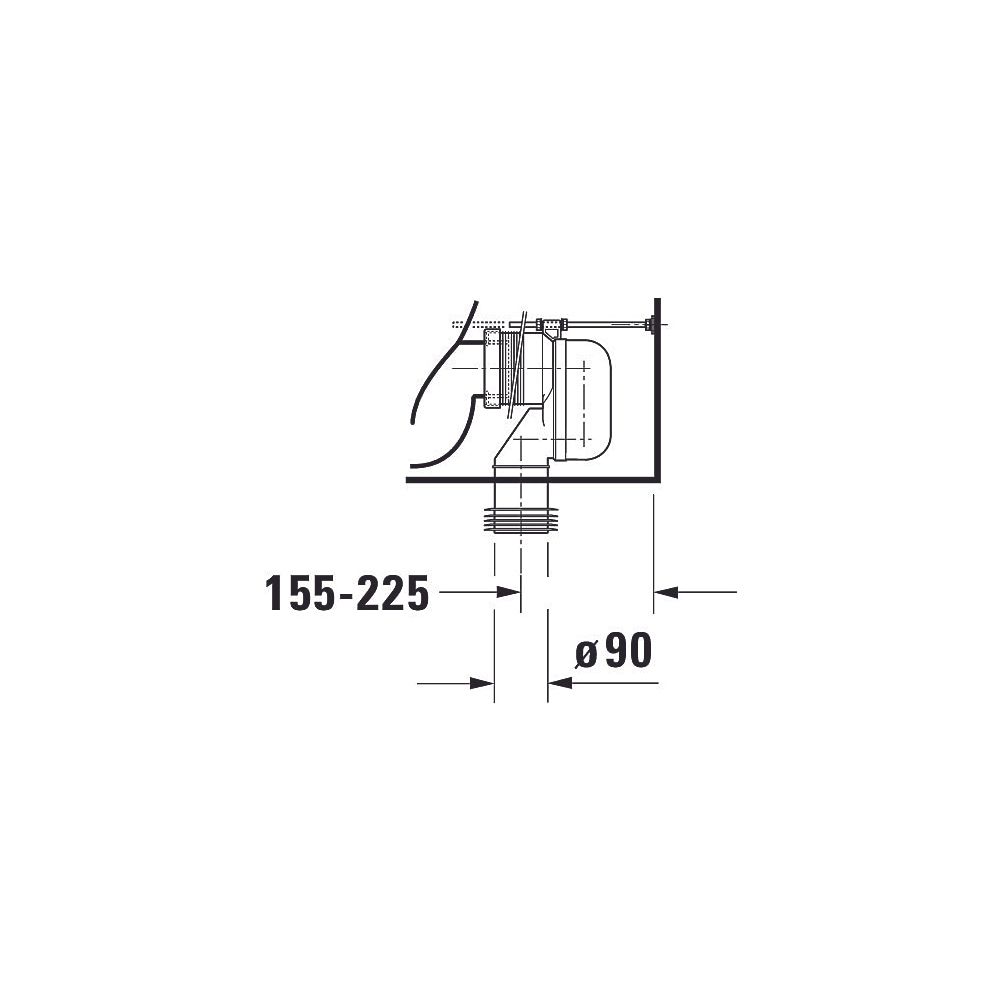 Duravit ME by Starck Stand WC für Kombination 650x370x415mm, Weiß Hochglanz, 4,5l,... DURAVIT-2170090000 4021534966477 (Abb. 34)