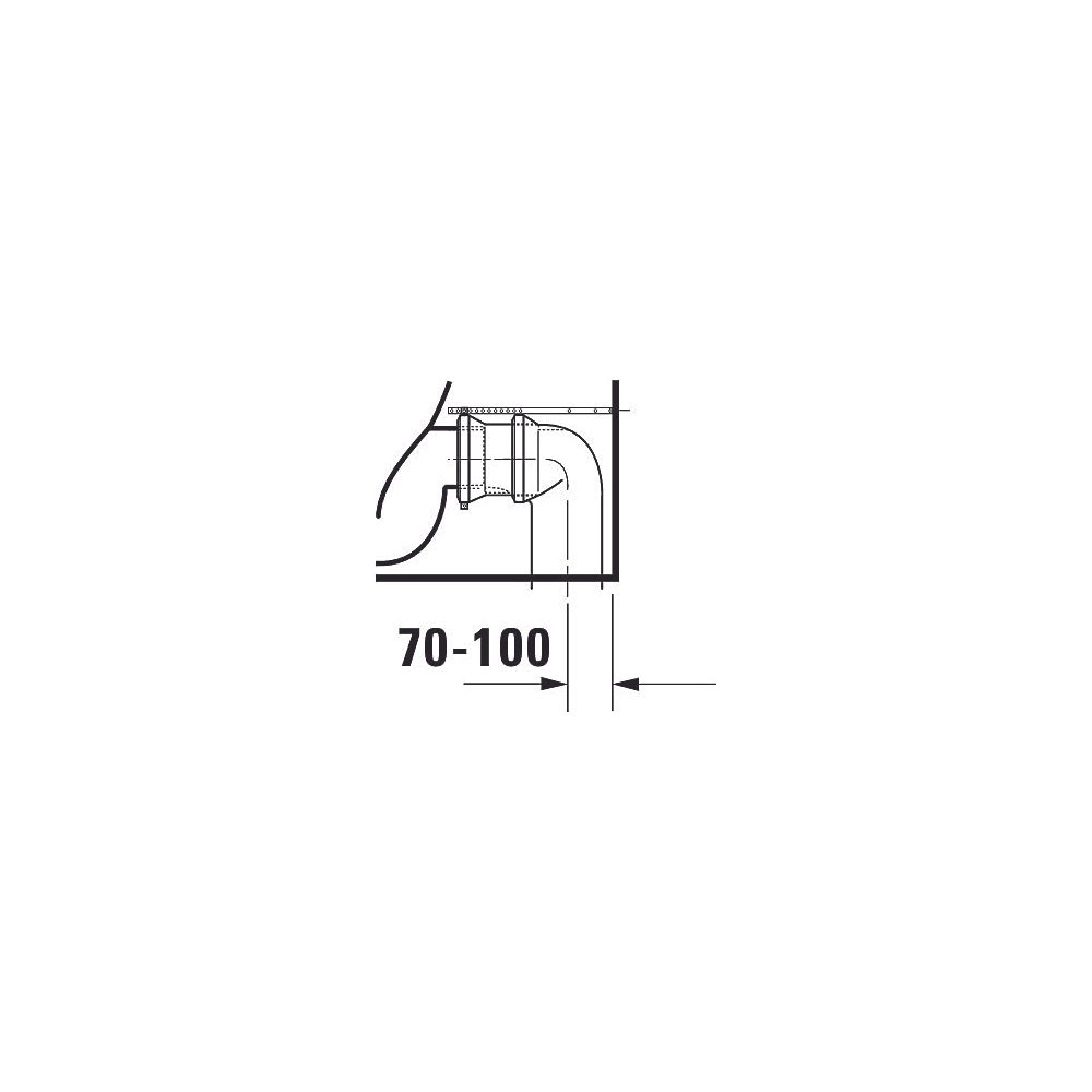 Duravit No.1 Stand WC für Kombination 650x365x420mm, Weiß Hochglanz, HygieneGlaze,... DURAVIT-2182092000 4053424507804 (Abb. 14)