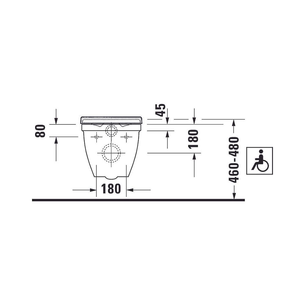 Duravit Starck 3 Wand-WC 700x370x355mm, Weiß Hochglanz, 6l, Tiefspüler, geschlosse... DURAVIT-2203090000 4021534278549 (Abb. 11)