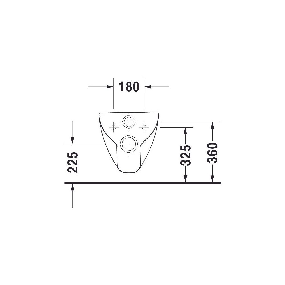 Duravit D-Code Wand-WC 700x360x365mm, Weiß Hochglanz, 4,5l, Tiefspüler, geschlosse... DURAVIT-2228090000 4021534822377 (Abb. 14)