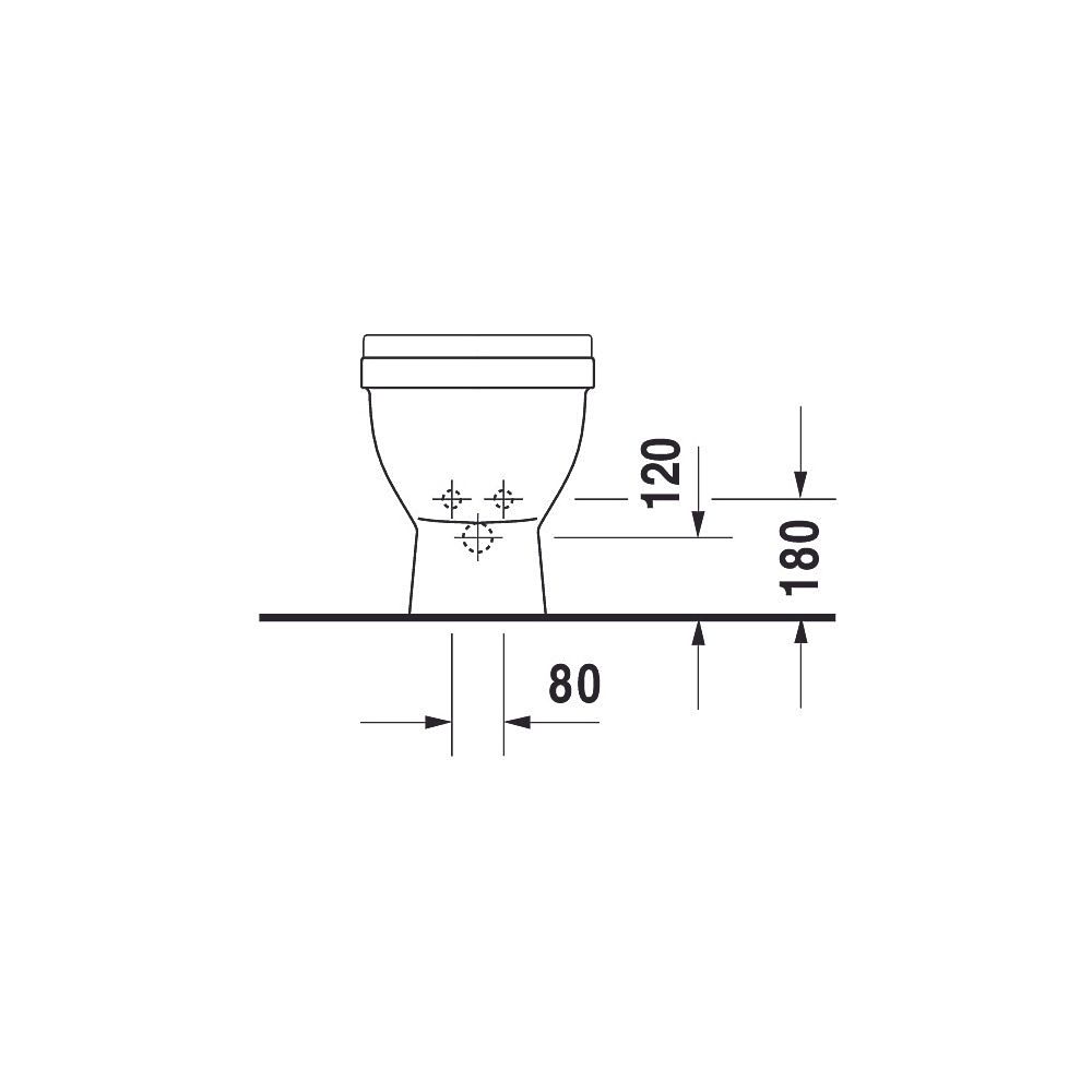 Duravit Starck 3 Stand Bidet 560x370x430mm, Weiß Hochglanz, 1 HL, mit Überlauf mit... DURAVIT-2230100000 4021534223754 (Abb. 12)