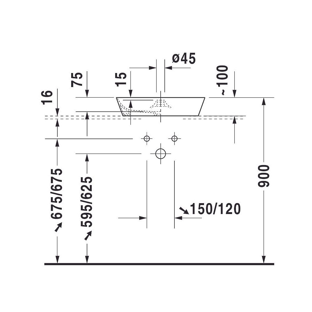 Duravit Cape Cod Aufsatzbecken 480mm, Weiß Hochglanz, DuraCeram, rund, ohne Überla... DURAVIT-2328480000 4021534955341 (Abb. 26)
