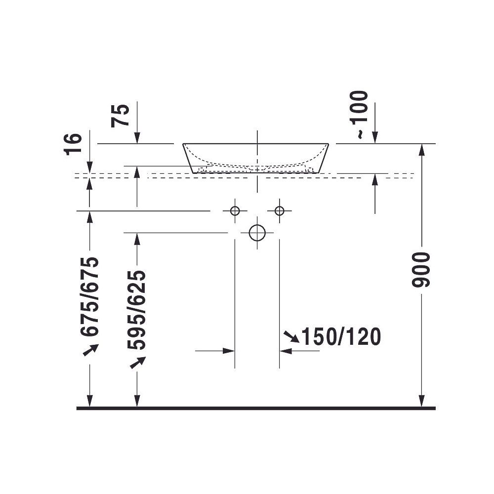 Duravit Cape Cod Aufsatzbecken 500mm, Weiß Hochglanz, DuraCeram, TriOval, ohne Übe... DURAVIT-2339500000 4021534988875 (Abb. 16)