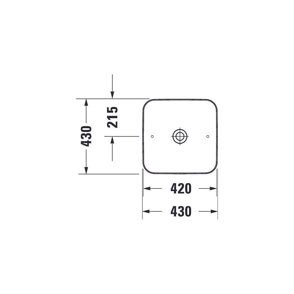 Duravit Cape Cod Aufsatzbecken 430mm, Weiß Hochglanz, DuraCeram, Quadratisch, ohne ... DURAVIT-2340430000 4053424587561 (Abb. 5)