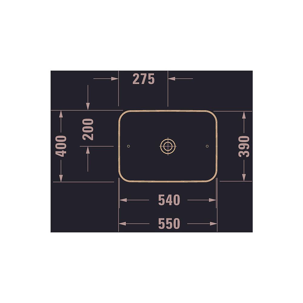 Duravit Cape Cod Aufsatzbecken 550mm, Weiß Hochglanz, DuraCeram, Rechteckig, ohne Ü... DURAVIT-2347550000 4053424587608 (Abb. 8)