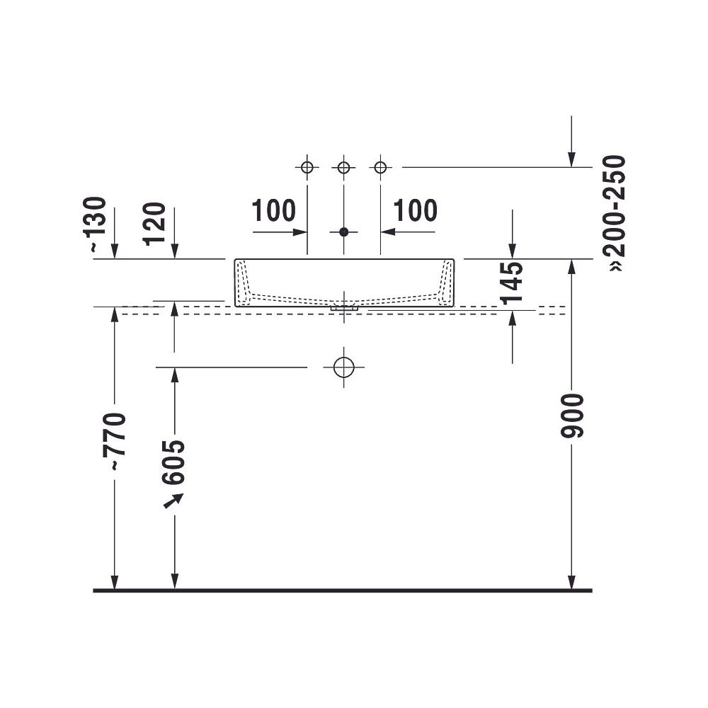 Duravit Vero Air Aufsatzbecken 600mm, Weiß Hochglanz, WonderGliss, Rechteckig, oh... DURAVIT-23516000001 4053424139289 (Abb. 16)