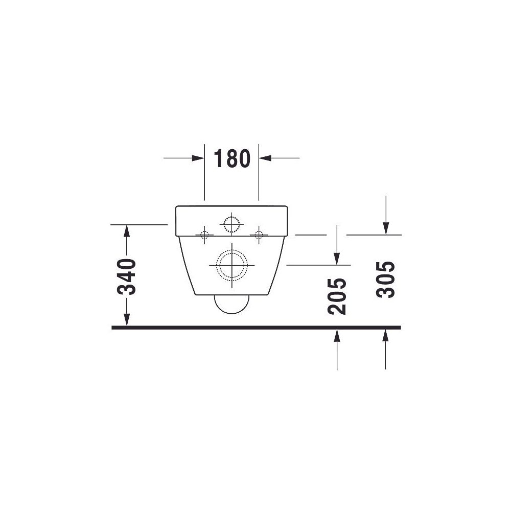 Duravit Wand-WC Vero Air 570x370x355mm, Weiß Hochglanz, 4,5l, Tiefspüler, rimless,... DURAVIT-2525090000 4053424178974 (Abb. 32)