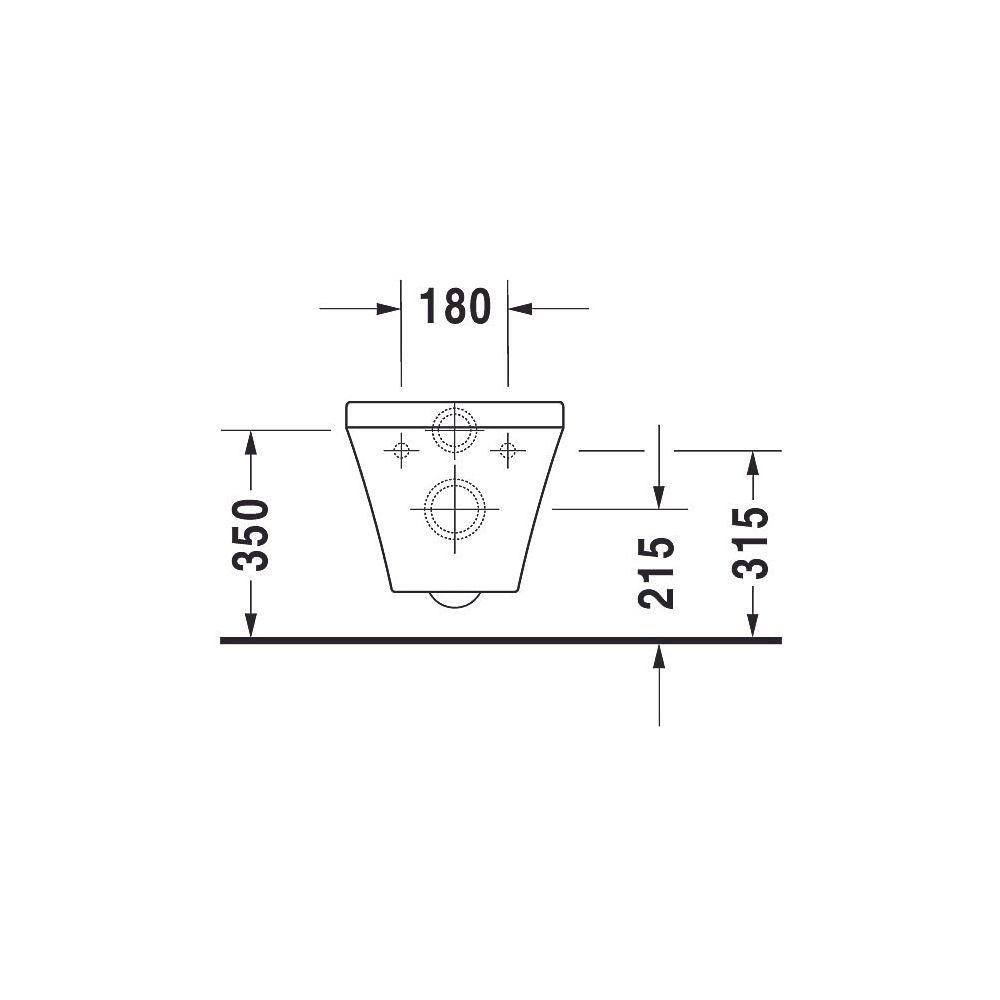 Duravit DuraStyle Wand-WC 540x370x345mm, Weiß Hochglanz, 4,5l, Tiefspüler, geschlo... DURAVIT-2536090000 4021534854415 (Abb. 11)