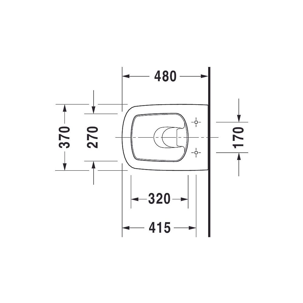Duravit DuraStyle Wand-WC 480x370x350mm, Weiß Hochglanz, 4,5l, HygieneGlaze, Tiefs... DURAVIT-2539092000 4053424325286 (Abb. 10)