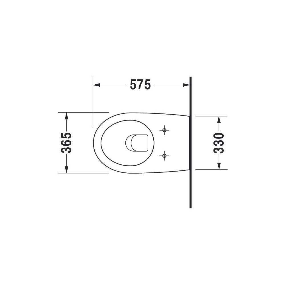 Duravit Architec Wand-WC 575x365x310mm, Weiß Hochglanz, 4,5l, Tiefspüler, geschloss... DURAVIT-2546090064 4021534836329 (Abb. 8)