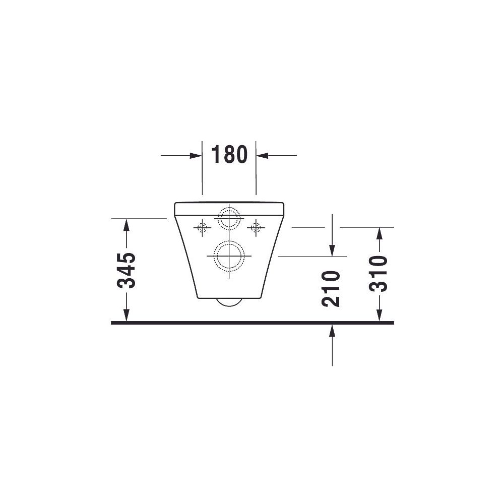 Duravit DuraStyle Wand-WC 540x370x355mm, Weiß Hochglanz, 4,5l, Tiefspüler, rimless... DURAVIT-2551090000 4021534952791 (Abb. 23)