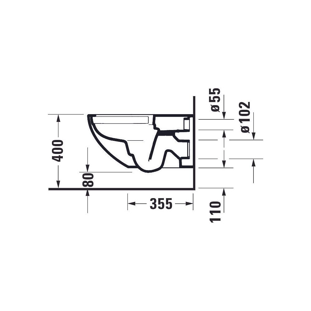 Duravit Architec Wand-WC 575x365x320mm, Weiß Hochglanz, 4,5l, HygieneGlaze, Tiefspü... DURAVIT-2572092000 4053424566405 (Abb. 6)