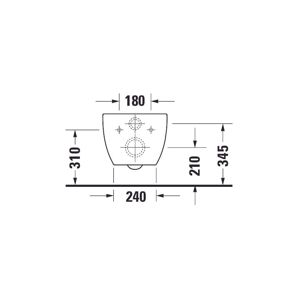 Duravit Architec Wand-WC 575x365x320mm, Weiß Hochglanz, 4,5l, HygieneGlaze, Tiefspü... DURAVIT-2572092000 4053424566405 (Abb. 7)