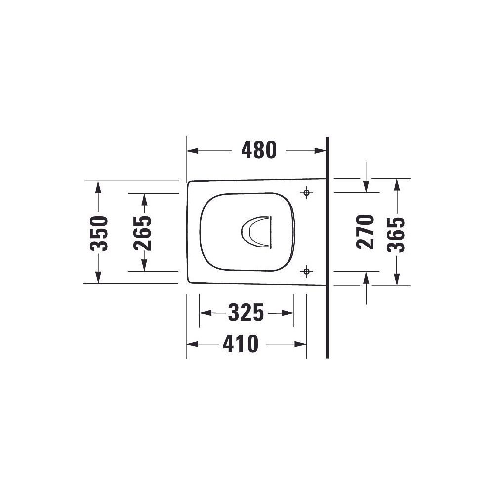Duravit Design Classics Wand-WC 480x365x360mm, Weiß Hochglanz, 4,5l, Tiefspüler, r... DURAVIT-2573090000 4053424578569 (Abb. 12)