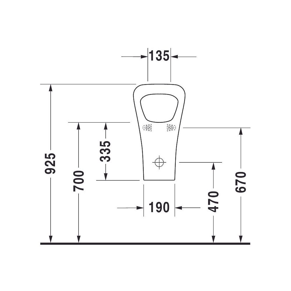 Duravit Wasserloses Urinal DuraStyle 340x300x560mm, Weiß Hochglanz, mit Befestigung... DURAVIT-2808300000 4021534870927 (Abb. 8)