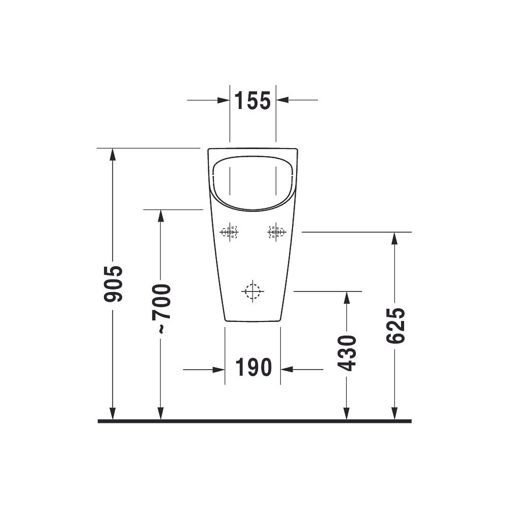 Duravit Wasserloses Urinal ME by Starck 355x300x585mm Weiß Hochglanz, HygieneGlaze,... DURAVIT-2814302000 4053424052816 (Abb. 8)