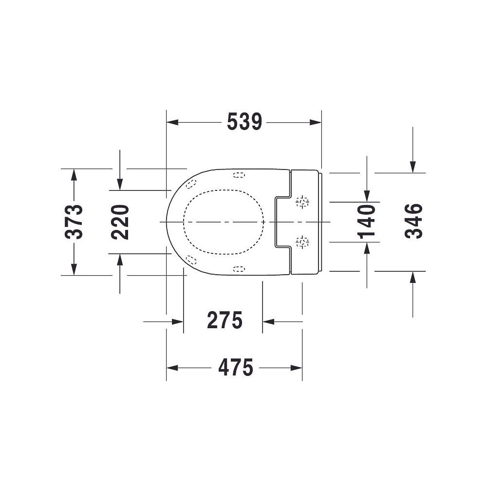 Duravit SensoWash Slim Dusch-WC 539x373mm, Weiß, Absenkautomatik, Fernbedienu... DURAVIT-611000002304300 4053424688756 (Abb. 92)