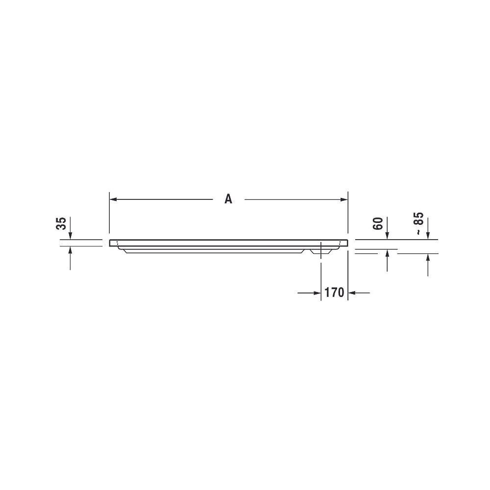 Duravit D-Code Duschwanne 750x1100x85mm, Rechteckig, Weiß glänzend, aus Sanit... DURAVIT-720097000000000 4021534822803 (Abb. 17)