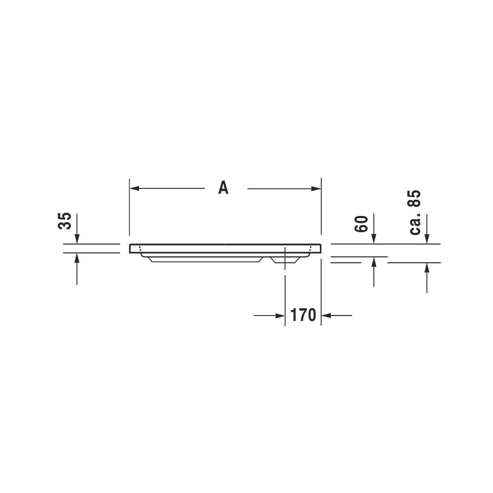 Duravit D-Code Duschwanne 800x800x85mm, Quadratisch, Weiß glänzend, aus Sanit... DURAVIT-720101000000000 4021534823947 (Abb. 14)