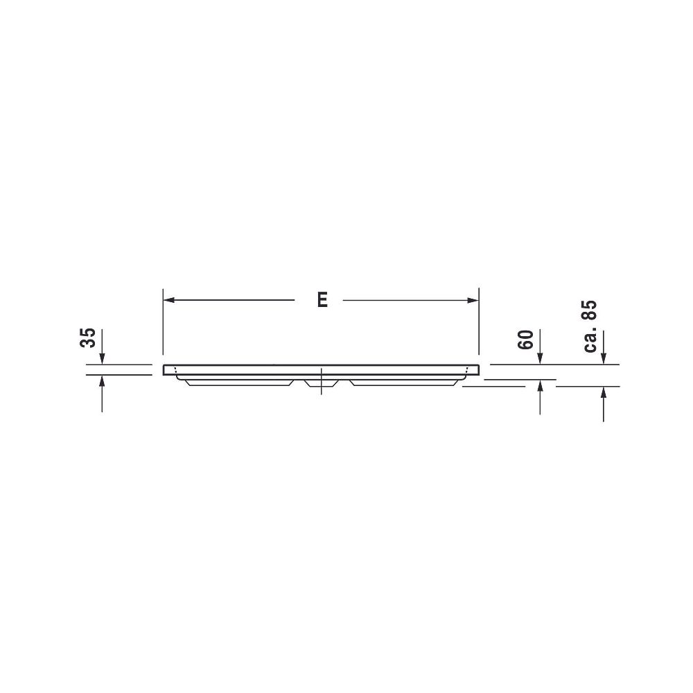 Duravit D-Code Duschwanne 900x900x85mm, Viertelkreis, Weiß glänzend, aus Sani... DURAVIT-720108000000000 4021534824227 (Abb. 18)