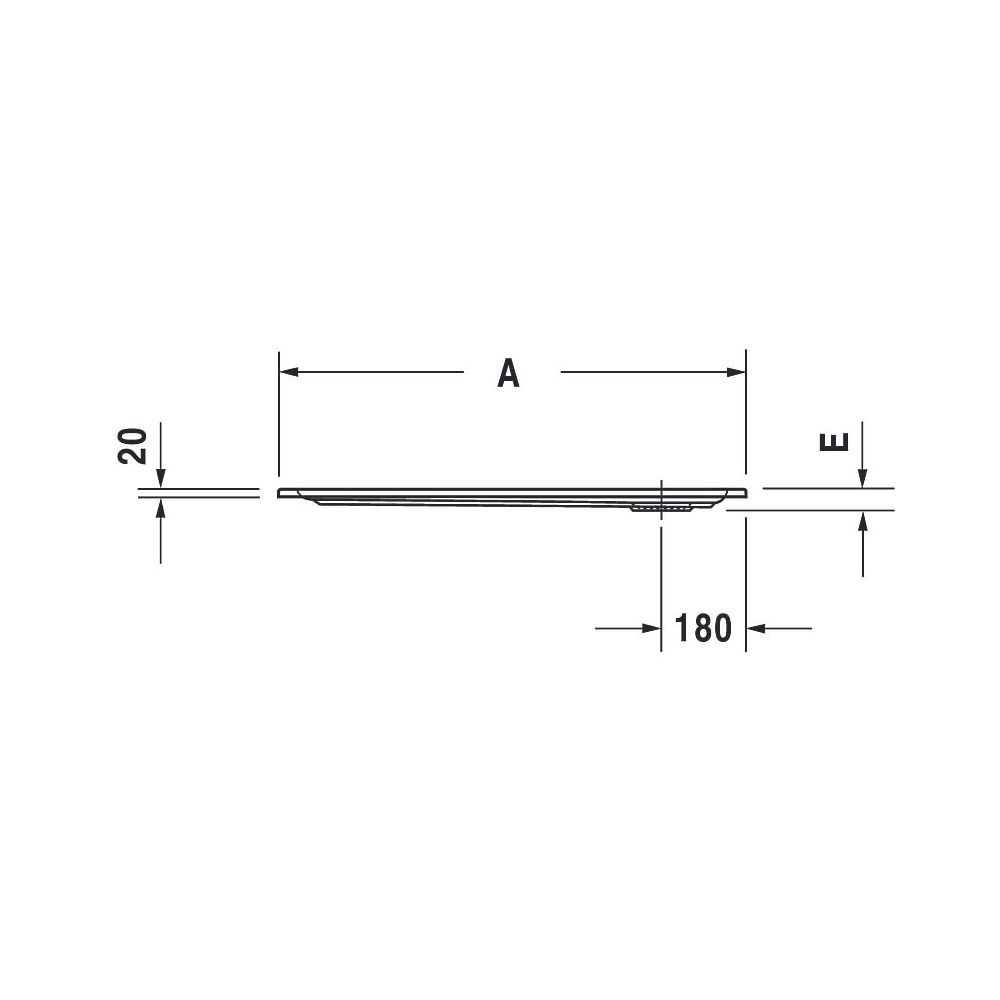 Duravit Starck Slimline Duschwanne 750x900x45mm, Rechteckig, Weiß glänzend, a... DURAVIT-720117000000000 4021534888601 (Abb. 10)