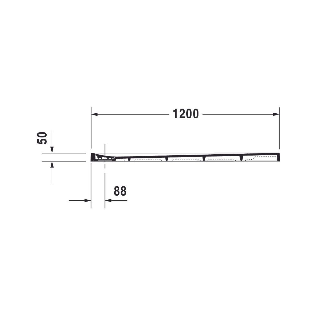 Duravit Stonetto Duschwanne Halbeinbau Bodenbündig, 900x1200x50mm, Rechteckig,... DURAVIT-720149380000000 4021534986727 (Abb. 5)