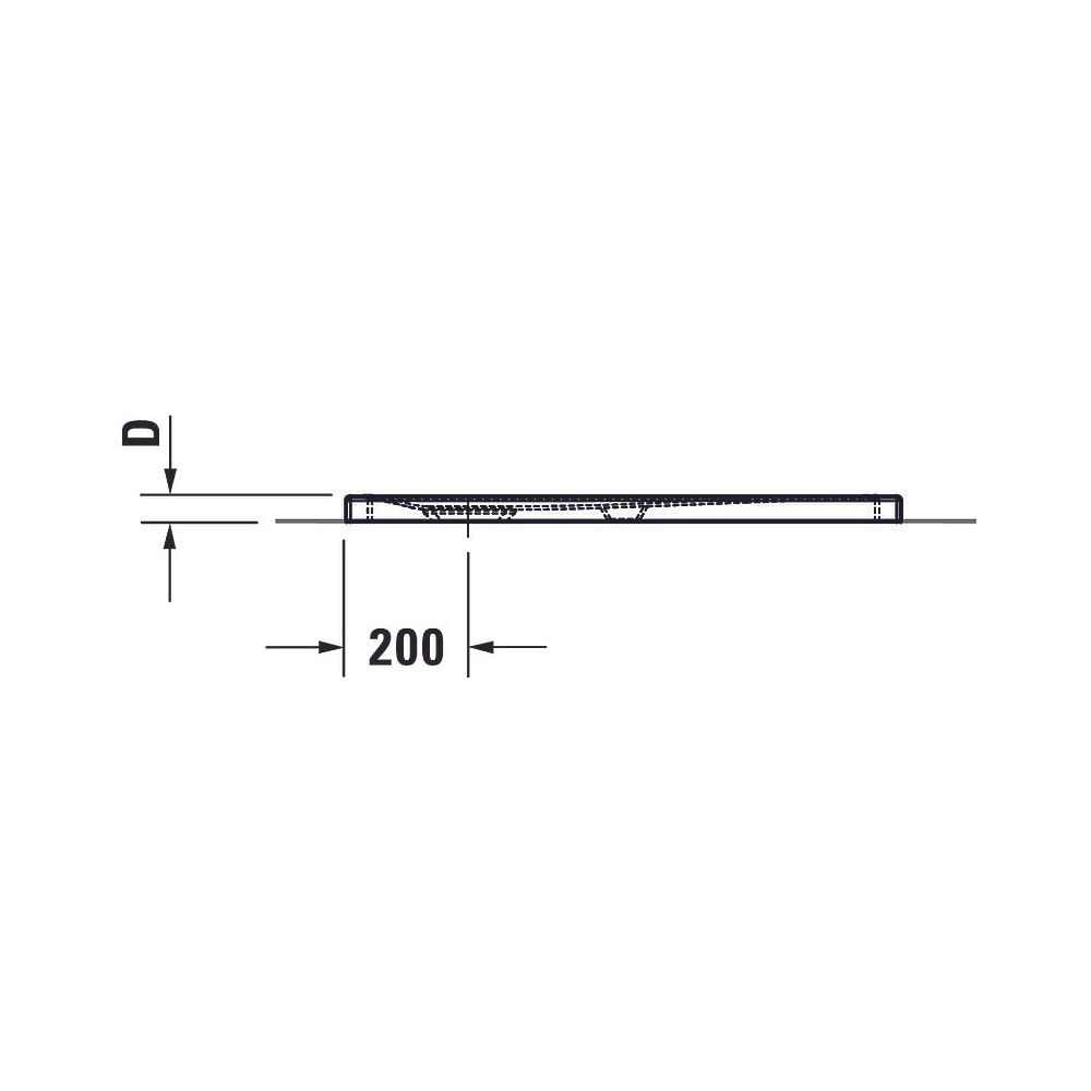 Duravit Tempano Duschwanne Halbeinbau Bodenbündig 800x800x40mm, Quadratisch, ... DURAVIT-720187000000000 4053424675190 (Abb. 11)