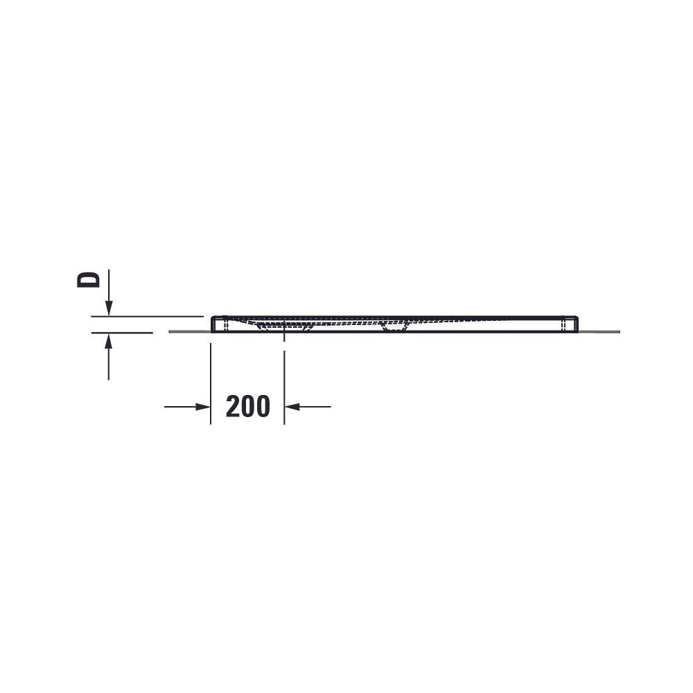 Duravit Tempano Duschwanne Halbeinbau Bodenbündig 750x900x40mm, Rechteckig, W... DURAVIT-720191000000000 4053424675237 (Abb. 11)