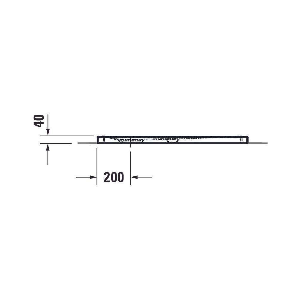 Duravit Tempano Duschwanne Halbeinbau Bodenbündig 800x900x40mm, Rechteckig, We... DURAVIT-720192000000000 4053424675244 (Abb. 5)