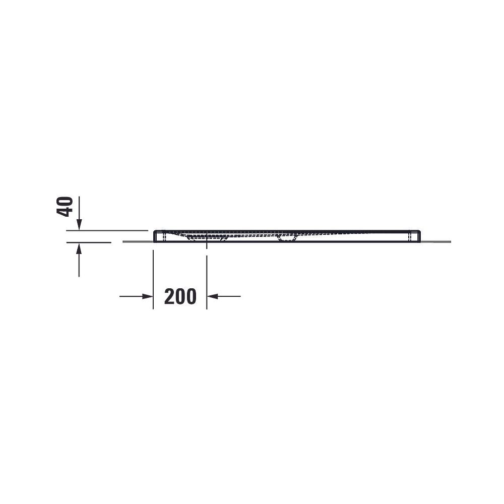 Duravit Tempano Duschwanne Halbeinbau Bodenbündig 800x1000x40mm, Rechteckig, W... DURAVIT-720194000000000 4053424675268 (Abb. 5)