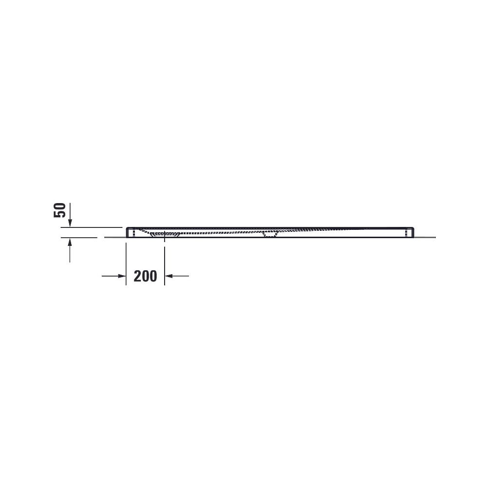 Duravit Tempano Duschwanne Halbeinbau Bodenbündig 750x1500x50mm, Quadratisch, ... DURAVIT-720204000000001 4053424893860 (Abb. 6)