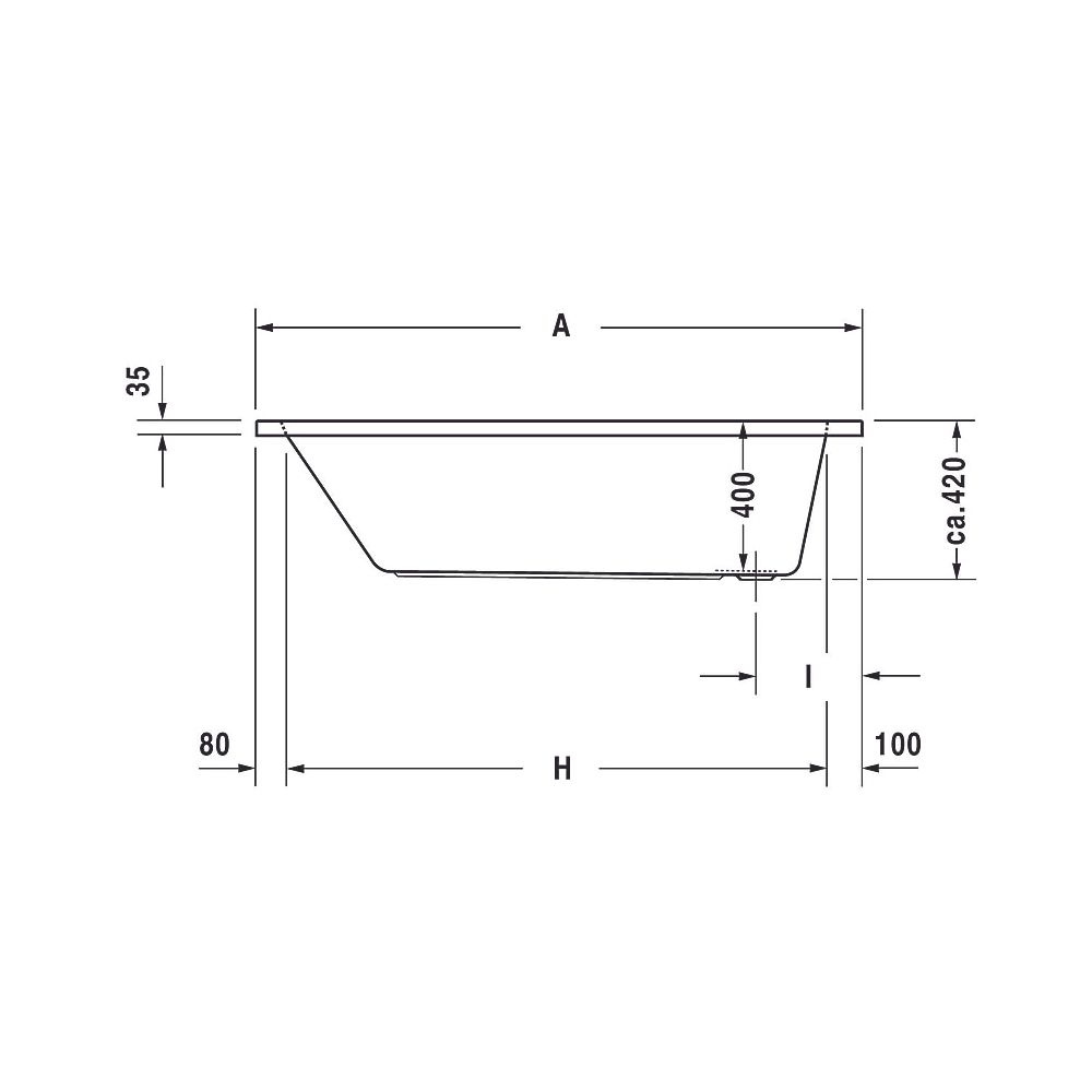 Duravit D-Code Whirlwanne Rechteckig, Einbau, 700x1600x420mm, Jet Project, 1 R... DURAVIT-760096000JP1000 4053424066073 (Abb. 7)
