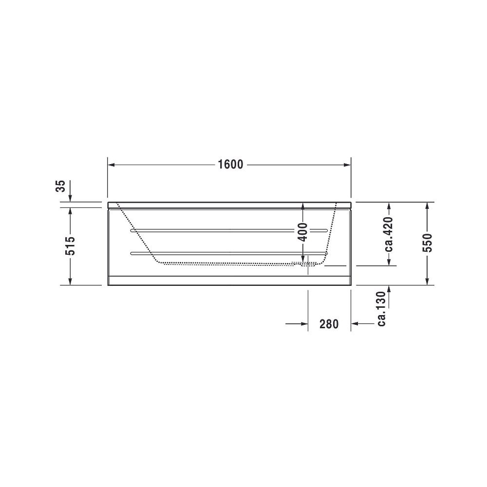 Duravit D-Code Whirlwanne Rechteckig, Einbau, 700x1600x420mm, Jet Project, 1 ... DURAVIT-760096000JP1000 4053424066073 (Abb. 11)