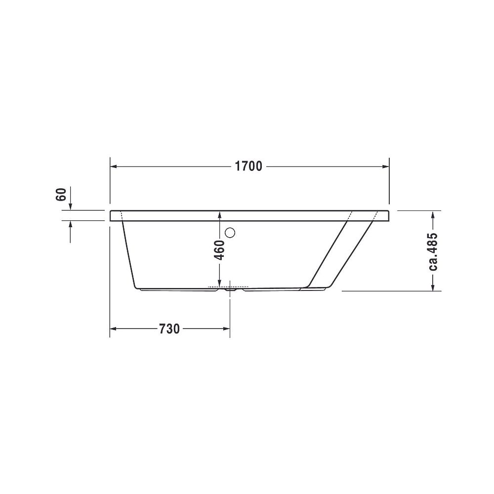 Duravit Paiova Whirlwanne Trapezförmig, Einbau, Ecke R 1300x1700x485mm, Jet-Sy... DURAVIT-760215000JS1000 4053424069715 (Abb. 9)