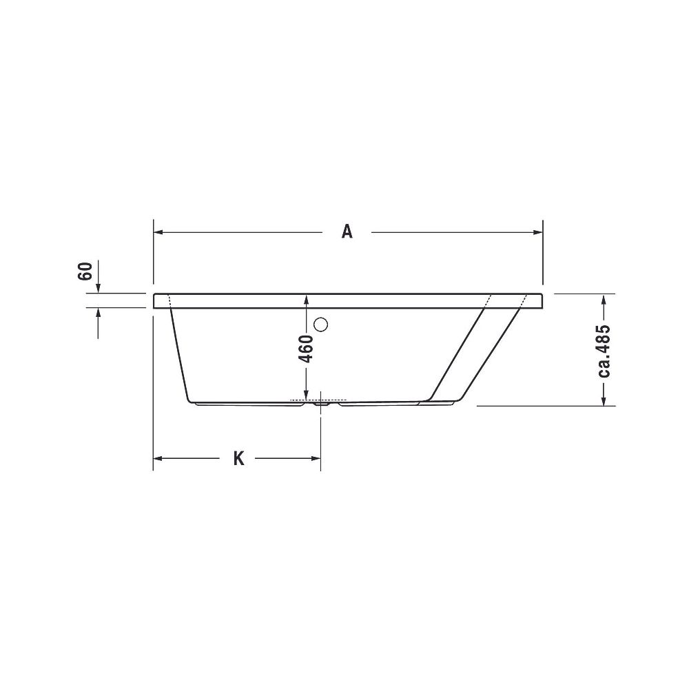 Duravit Paiova Whirlwanne Trapezförmig, Einbau, Ecke R 1300x1700x485mm, Jet-S... DURAVIT-760215000JS1000 4053424069715 (Abb. 10)