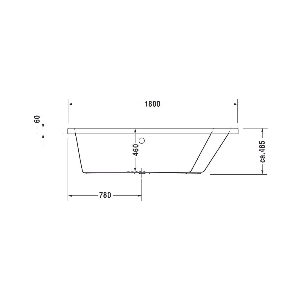 Duravit Paiova Whirlwanne Trapezförmig, Einbau, Ecke R, 1400x1800x485mm, Air-S... DURAVIT-760217000AS0000 4053424453002 (Abb. 5)