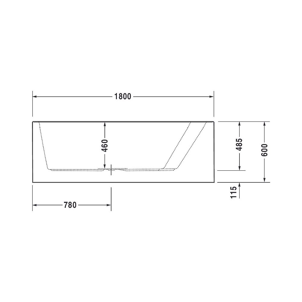 Duravit Paiova Whirlwanne Trapezförmig, Ecke R, 1400x1800x480mm, Air-System, 1... DURAVIT-760269000AS0000 4053424453231 (Abb. 5)
