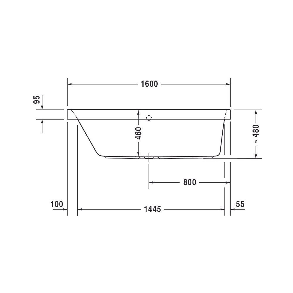 Duravit Happy D.2 Plus Whirlwanne rechteckig, Einbau, 700x1600x480mm Air-Syste... DURAVIT-760308000AS0000 4053424453347 (Abb. 7)
