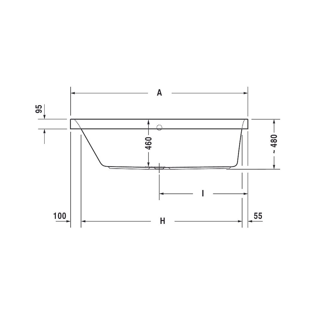 Duravit Happy D.2 Plus Whirlwanne rechteckig, Einbau, 700x1600x480mm Air-Syste... DURAVIT-760308000AS0000 4053424453347 (Abb. 8)