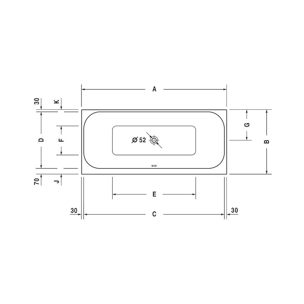 Duravit Happy D.2 Plus Whirlwanne rechteckig Einbau 800x1800x480mm Air-System,... DURAVIT-760314000AS0000 4053424453408 (Abb. 6)