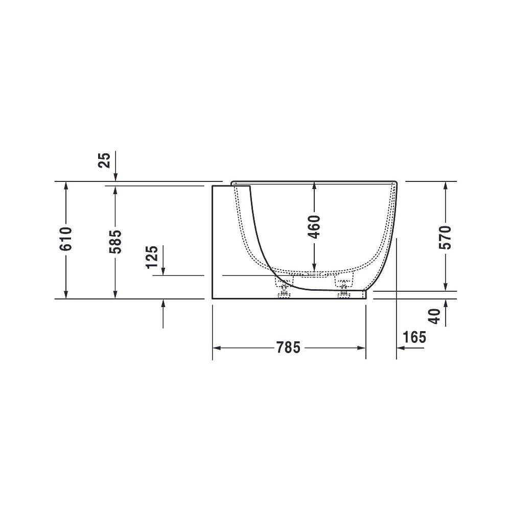 Duravit Luv Whirlwanne Oval, Ecke R, 950x1850x610mm, Air-System, 2 Rückenschrä... DURAVIT-760432000AS0000 4053424453958 (Abb. 6)
