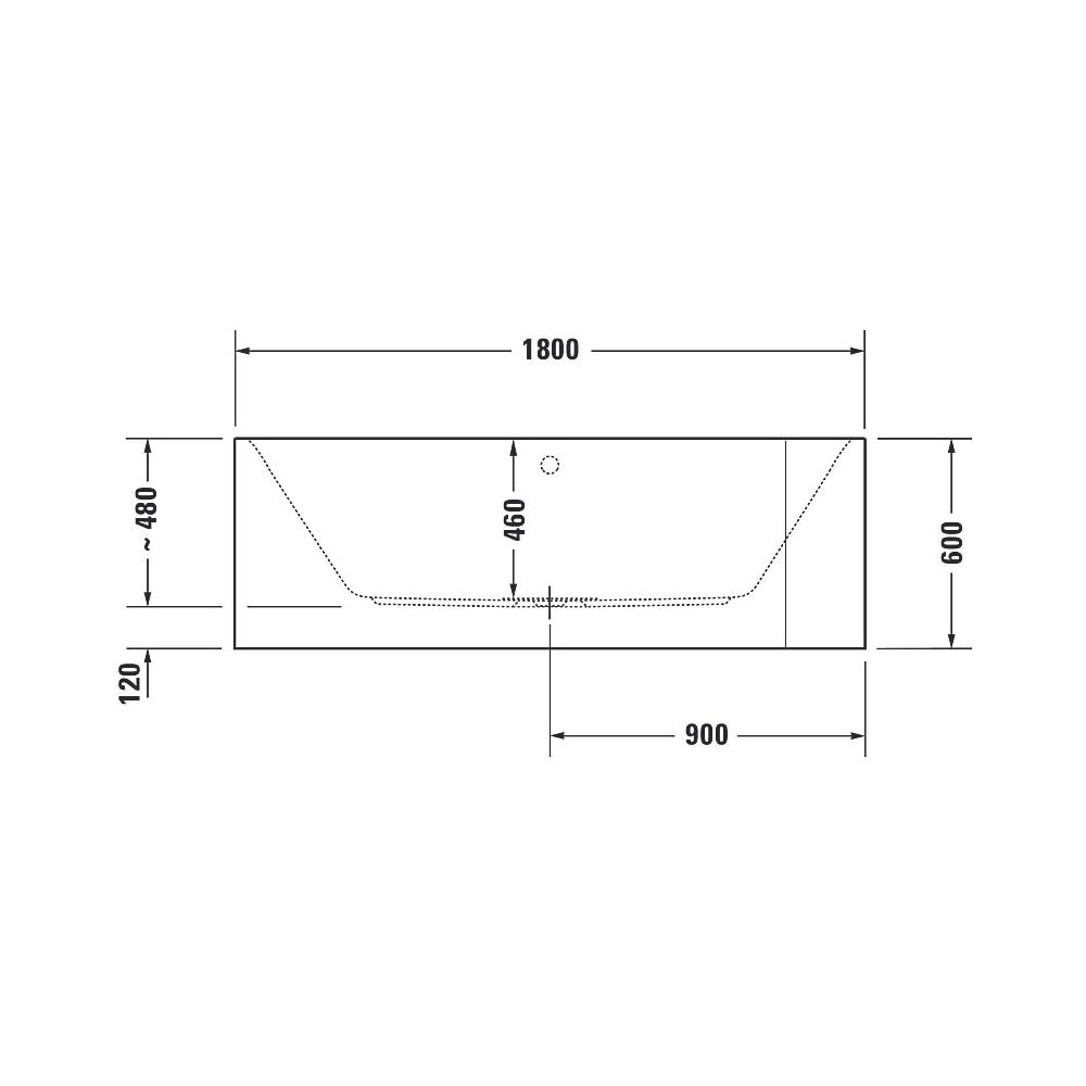 Duravit Happy D.2 Plus Whirlwanne rechteckig, Ecke L, 800x1800x480mm, Jet-Syst... DURAVIT-760449800JS1000 4053424736129 (Abb. 5)